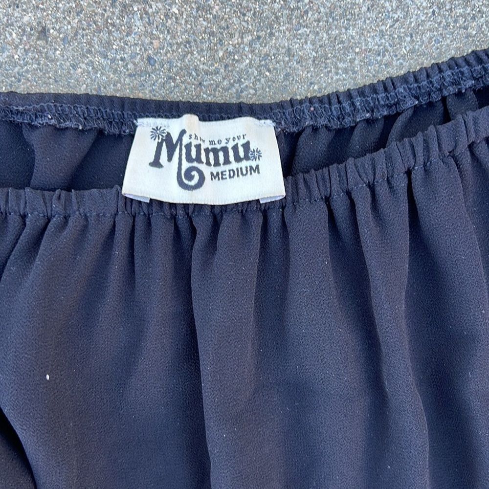 Show Me Your Mumu Lima Scrunch Top Black Size M - Picture 3 of 6